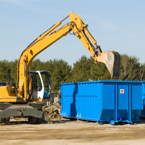 how many times can i have a residential dumpster rental emptied in Mitchellville